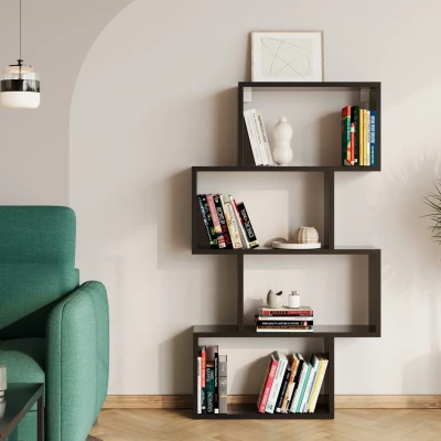 Design-Bücherregal TARIN – schwarz