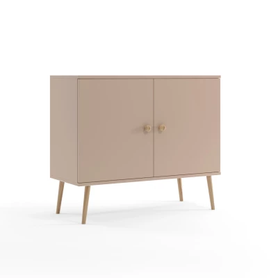 Kommode mit Türen NILSA - beige/braun