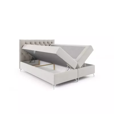 Boxspringbett VENDELIN – 120 x 220 cm, rot + GRATIS Matratzenauflage