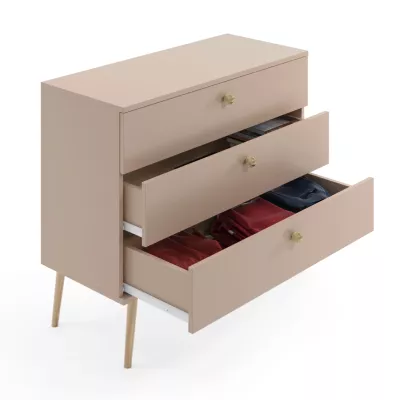 NILSA Kommode – beige/braun