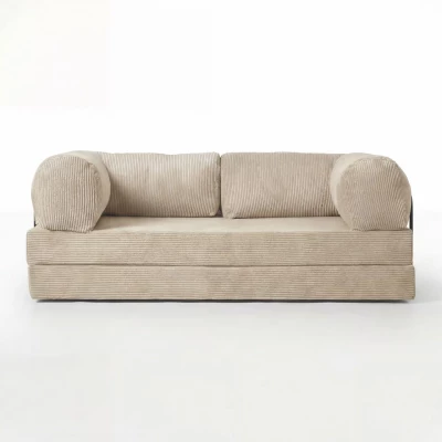 Dreisitzer-Sofa GITTA – cremeweiß
