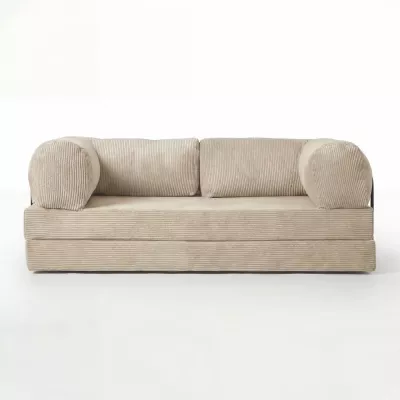 Dreisitzer-Sofa GITTA – cremeweiß