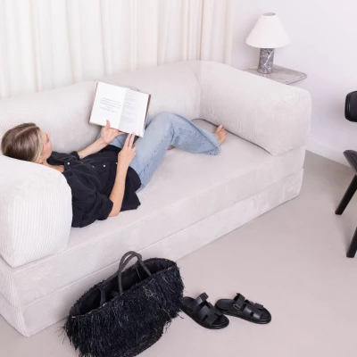 Dreisitzer-Sofa GITTA - blau