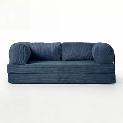 Dreisitzer-Sofa GITTA - blau