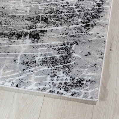 Rechteckiger Teppich 160x220 cm LEONTIUS - grau