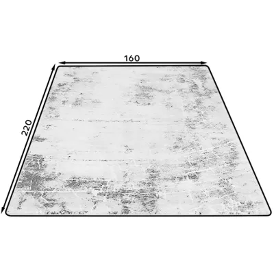 Rechteckiger Teppich 160x220 cm LEONTIUS - grau