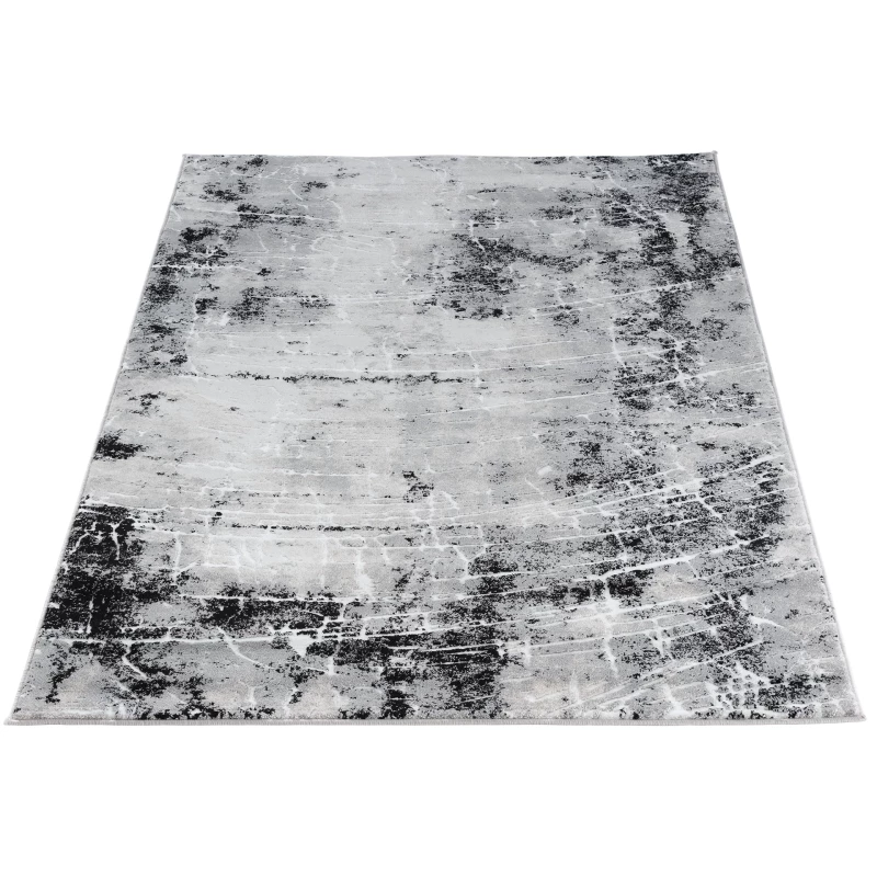 Rechteckiger Teppich 80x150 cm LEONTIUS - grau