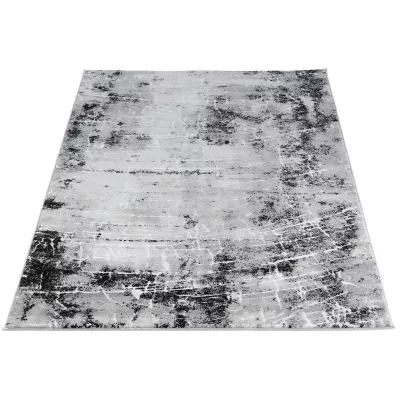 Rechteckiger Teppich 80x150 cm LEONTIUS - grau