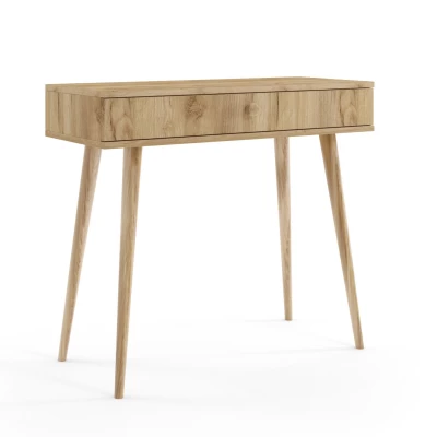 Schminktisch mit Schublade NILSA - Eiche Gold/Braun