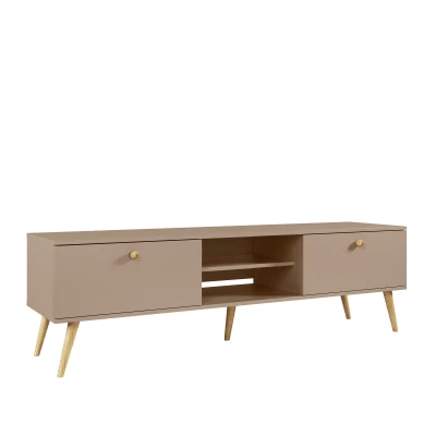 NILSA TV-Ständer – beige/braun
