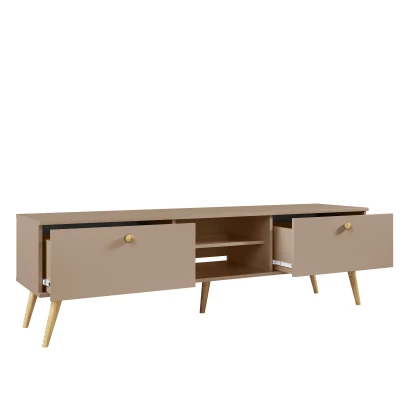 NILSA TV-Ständer – beige/braun