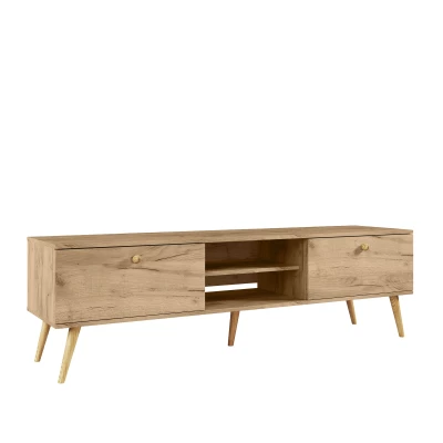 TV-Ständer NILSA – Eiche Gold/Braun