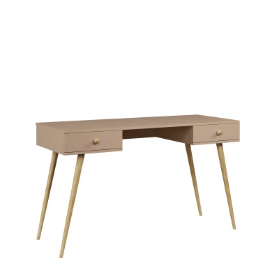 Kinderschreibtisch mit Schubladen NILSA - beige/braun