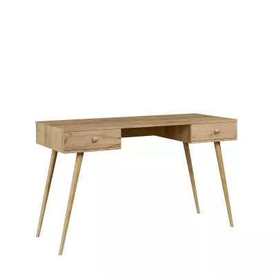 Kinderschreibtisch mit Schubladen NILSA - Eiche Gold/Braun