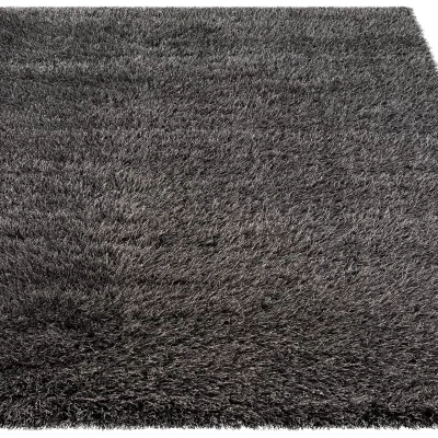 Hochflorteppich 160x220 cm THERON - schwarz
