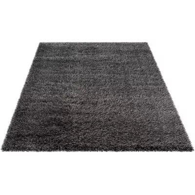 Hochflorteppich 80x150 cm THERON - schwarz