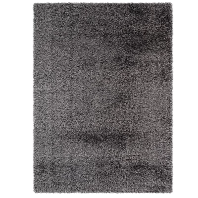 Hochflorteppich 80x150 cm THERON - schwarz