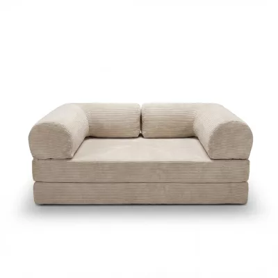 AUROLIA Dreisitzer-Schlafsofa – Cremeweiß