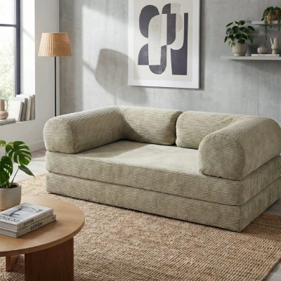 AUROLIA Dreisitzer-Schlafsofa – beige
