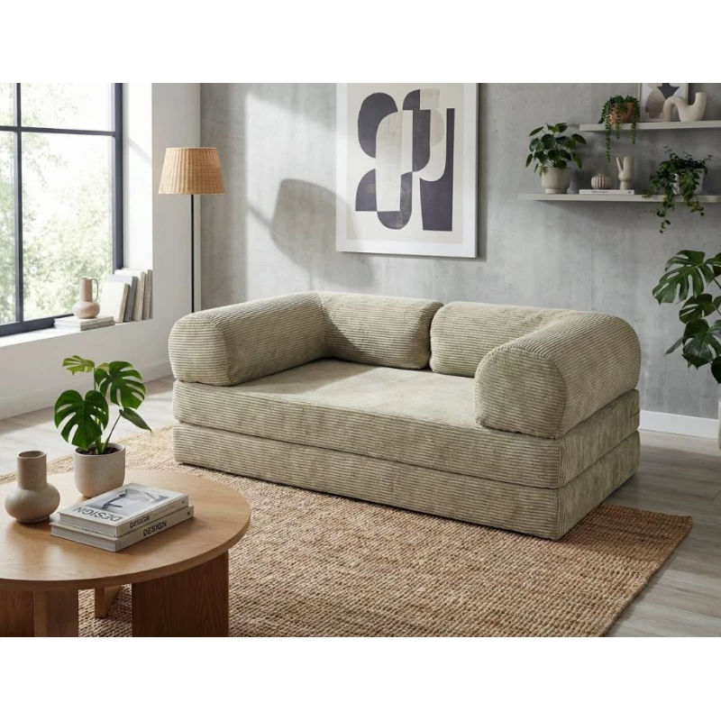AUROLIA Dreisitzer-Schlafsofa – beige