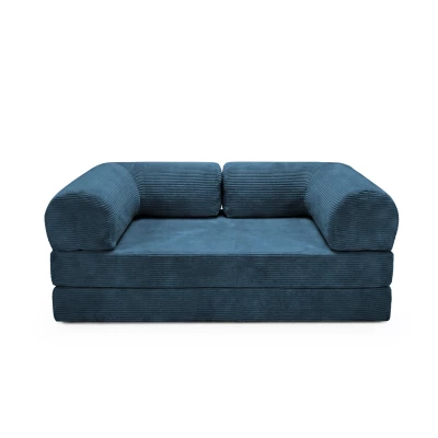 AUROLIA Dreisitzer-Schlafsofa - blau