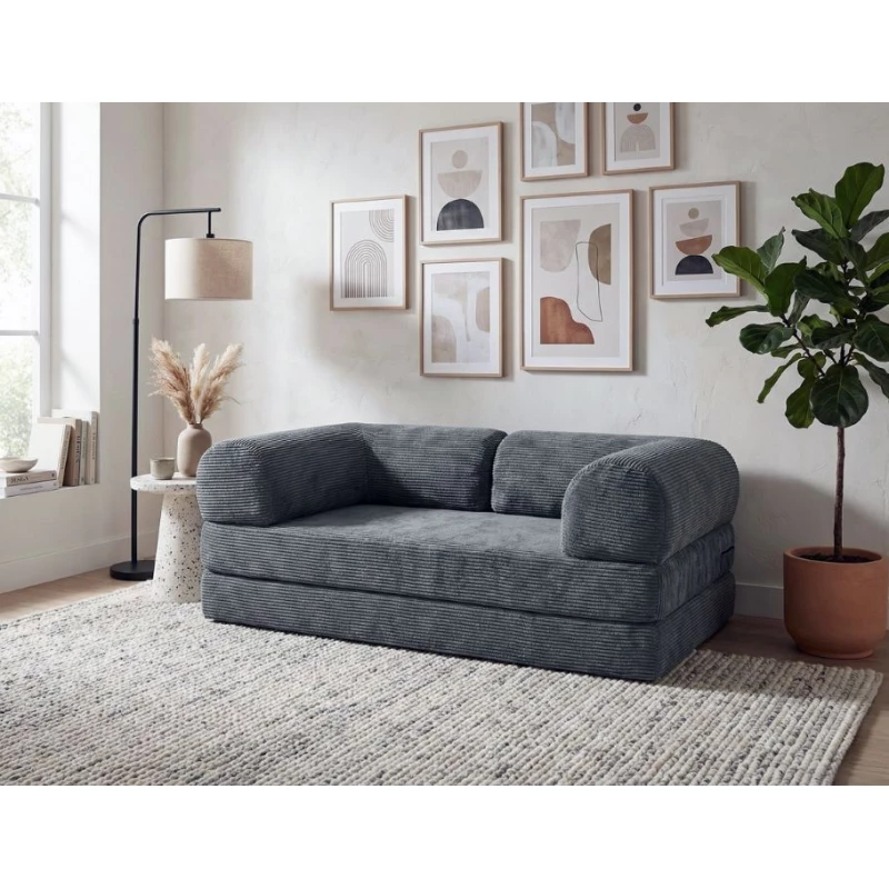 AUROLIA Dreisitzer-Schlafsofa – grau