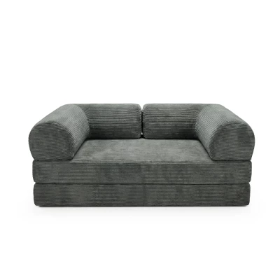 AUROLIA Dreisitzer-Schlafsofa – grau