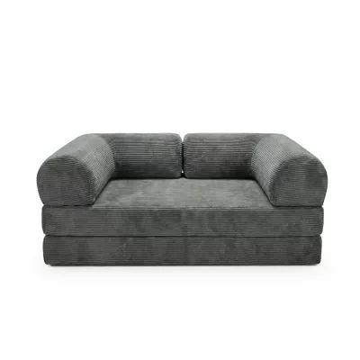 AUROLIA Dreisitzer-Schlafsofa – grau