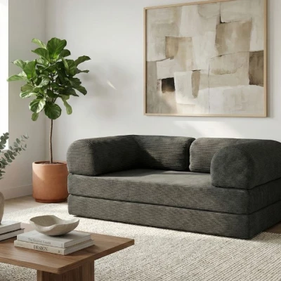 AUROLIA Dreisitzer-Schlafsofa – Anthrazit