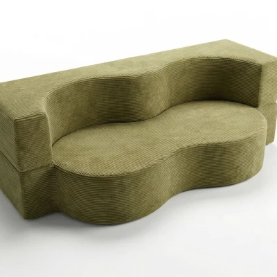 SAMIRA Designersofa – Cremeweiß