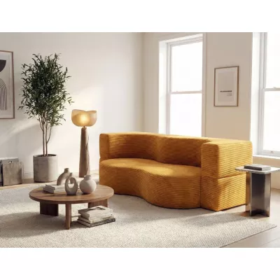 SAMIRA Designersofa – Senfgelb