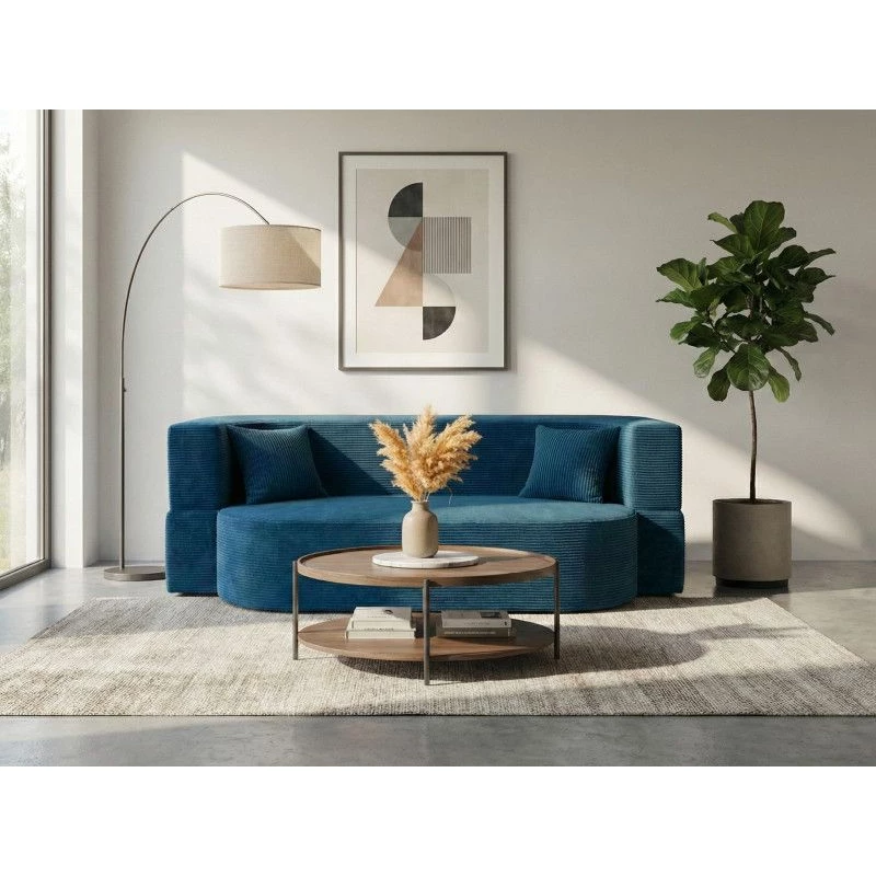 Dreisitzer-Sofa ZOYA - blau