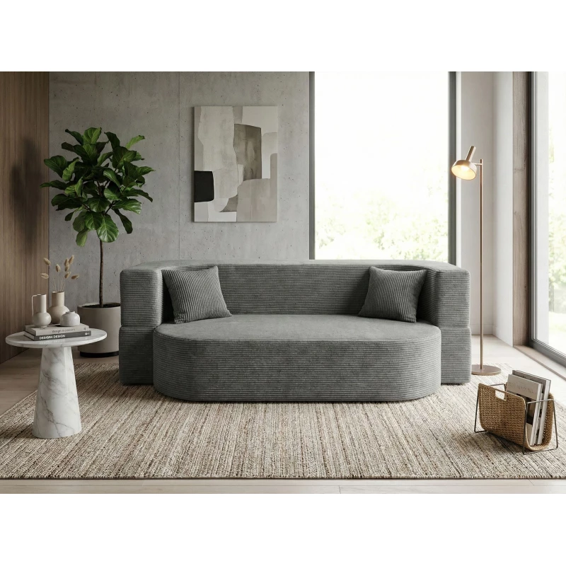 Dreisitzer-Sofa ZOYA – grau