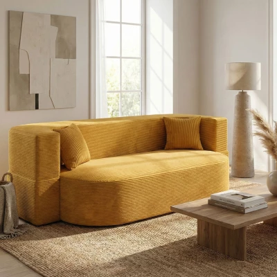 Dreisitzer-Sofa ZOYA - Senfgelb
