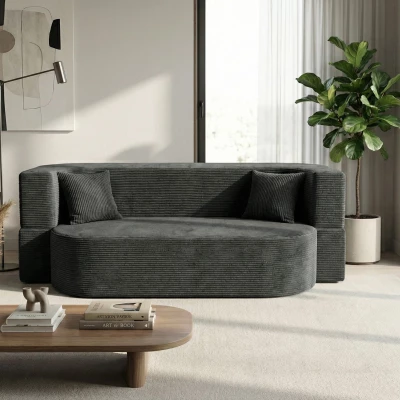Dreisitzer-Sofa ZOYA – Anthrazit