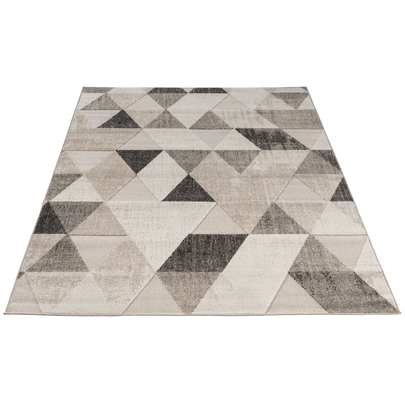 Geometrischer Teppich 120x180 cm HOLLIS - beige