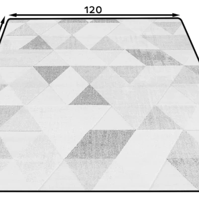 Geometrischer Teppich 120x180 cm HOLLIS - beige