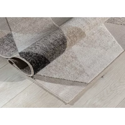 Geometrischer Teppich 160x220 cm HOLLIS - beige