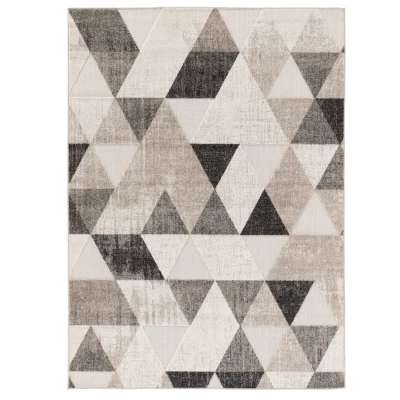 Geometrischer Teppich 160x220 cm HOLLIS - beige