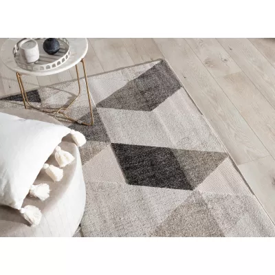 Geometrischer Teppich 80x150 cm HOLLIS - beige