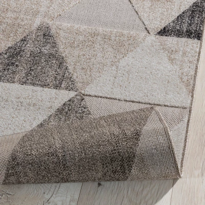 Geometrischer Teppich 80x150 cm HOLLIS - beige