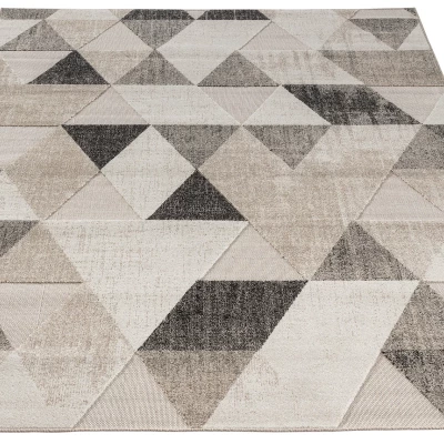 Geometrischer Teppich 80x150 cm HOLLIS - beige