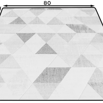 Geometrischer Teppich 80x150 cm HOLLIS - beige
