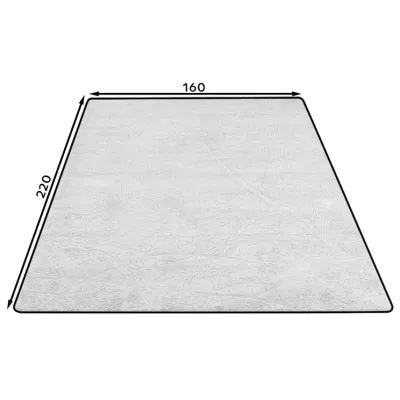 Rechteckiger Teppich 160x220 cm REESE - grau