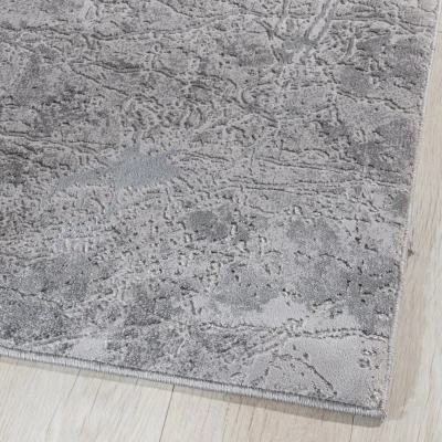 Rechteckiger Teppich 80x150 cm REESE - grau