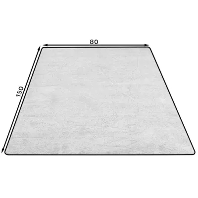 Rechteckiger Teppich 80x150 cm REESE - grau