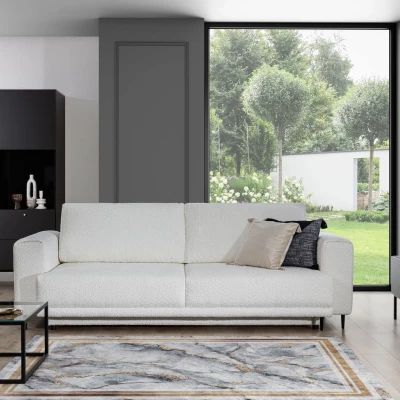 Teppichstück 120x180 cm TATUM - grau/gold