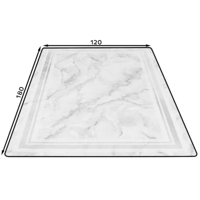 Teppichstück 120x180 cm TATUM - grau/gold