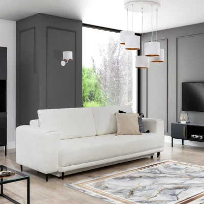 Teppichstück 80x150 cm TATUM - grau/gold