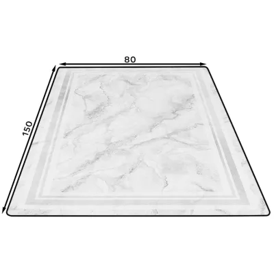 Teppichstück 80x150 cm TATUM - grau/gold